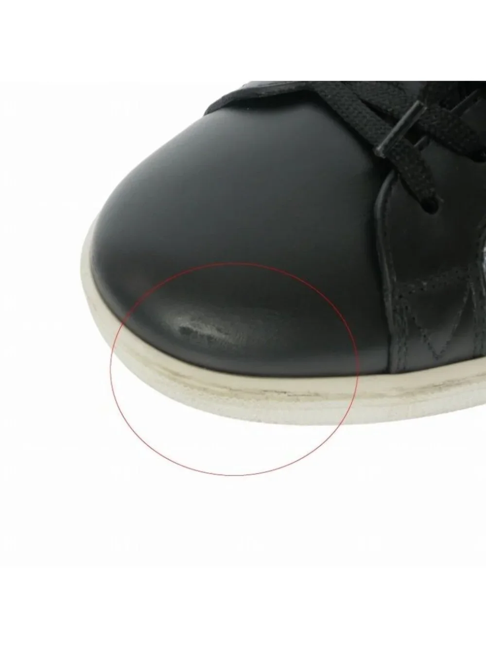 Louis Vuitton Luxembourg Line Leather Pile Sneakers 7 Black Gray